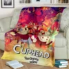 3D Game Cuphead and Mugman Gamer HD Blanket Soft Throw Blanket for Home Bedroom Bed Sofa 10 - Cuphead Shop