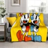 3D Game Cuphead and Mugman Gamer HD Blanket Soft Throw Blanket for Home Bedroom Bed Sofa 26 - Cuphead Shop