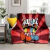 3D Game Cuphead and Mugman Gamer HD Blanket Soft Throw Blanket for Home Bedroom Bed Sofa 3 - Cuphead Shop