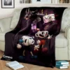 3D Game Cuphead and Mugman Gamer HD Blanket Soft Throw Blanket for Home Bedroom Bed Sofa 7 - Cuphead Shop