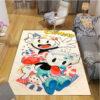 3D Printing Cuphead and Mugman Playroom and Bedroom Plush Carpet Non slip Carpet Soft Play Mat 4 - Cuphead Shop