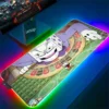 Cuphead RGB Mouse Pad Anime Gaming LED Mousepad Gamer Desk Accessories Keyboard Mat Deskmat Mats Mause 1 - Cuphead Shop