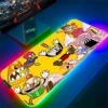 Cuphead RGB Mouse Pad Anime Gaming LED Mousepad Gamer Desk Accessories Keyboard Mat Deskmat Mats Mause 10 - Cuphead Shop