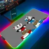 Cuphead RGB Mouse Pad Anime Gaming LED Mousepad Gamer Desk Accessories Keyboard Mat Deskmat Mats Mause 14 - Cuphead Shop