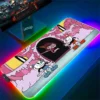 Cuphead RGB Mouse Pad Anime Gaming LED Mousepad Gamer Desk Accessories Keyboard Mat Deskmat Mats Mause 15 - Cuphead Shop