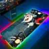 Cuphead RGB Mouse Pad Anime Gaming LED Mousepad Gamer Desk Accessories Keyboard Mat Deskmat Mats Mause 16 - Cuphead Shop
