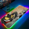 Cuphead RGB Mouse Pad Anime Gaming LED Mousepad Gamer Desk Accessories Keyboard Mat Deskmat Mats Mause 2 - Cuphead Shop