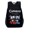 Hip Hop Kpop Youthful School Bags Unisex Anime Cuphead Travel Bags 3D Print Oxford Waterproof Notebook 3 - Cuphead Shop