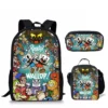 Hip Hop Youthful Cuphead 3D Print 3pcs Set Student Travel bags Laptop Daypack Backpack Lunch Bag - Cuphead Shop