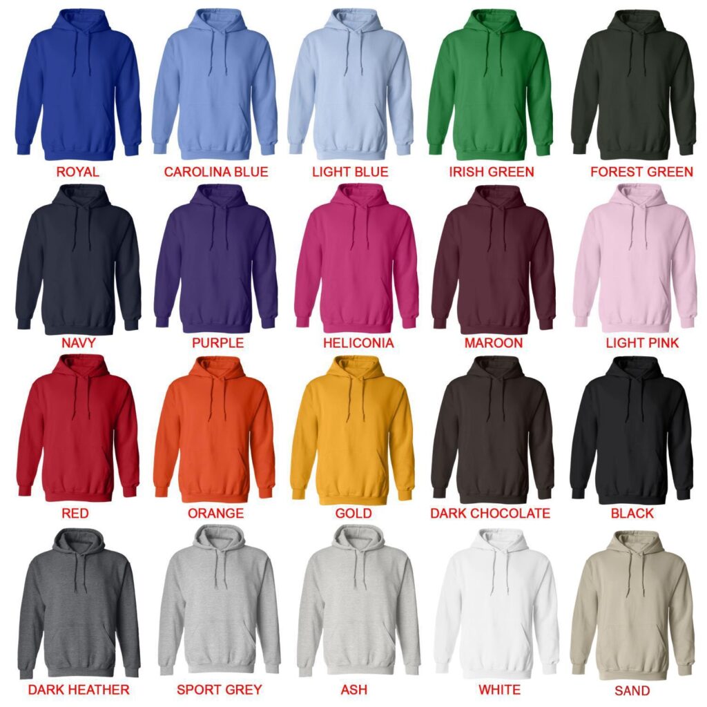hoodie color chart - Cuphead Shop