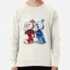 ssrcolightweight sweatshirtmensoatmeal heatherfrontsquare productx1000 bgf8f8f8 28 - Cuphead Shop